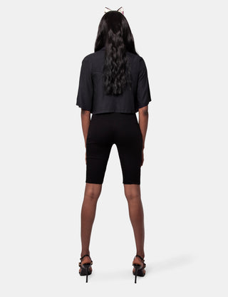 Lois cropped shirt in night
